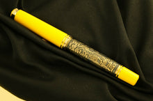 Load image into Gallery viewer, Back view of the pen with the cap on. 
