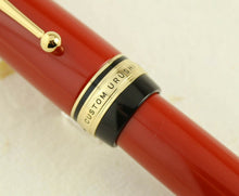 Load image into Gallery viewer, Close up to the engraved cap ring with text: CUSTOM URUSHI
