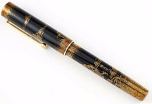 Load image into Gallery viewer, Side view of the fountain pen with the cap on.
