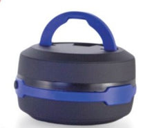 Load image into Gallery viewer, Front view of the closed blue lantern.
