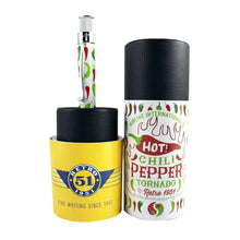 Load image into Gallery viewer, Airline International&#39;s Retro 51 White Hot Chili Pepper Rollerball - Glow in the Dark Pen with Gift Tube

