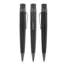 Load image into Gallery viewer, Front and side views of the black Brixton pen.
