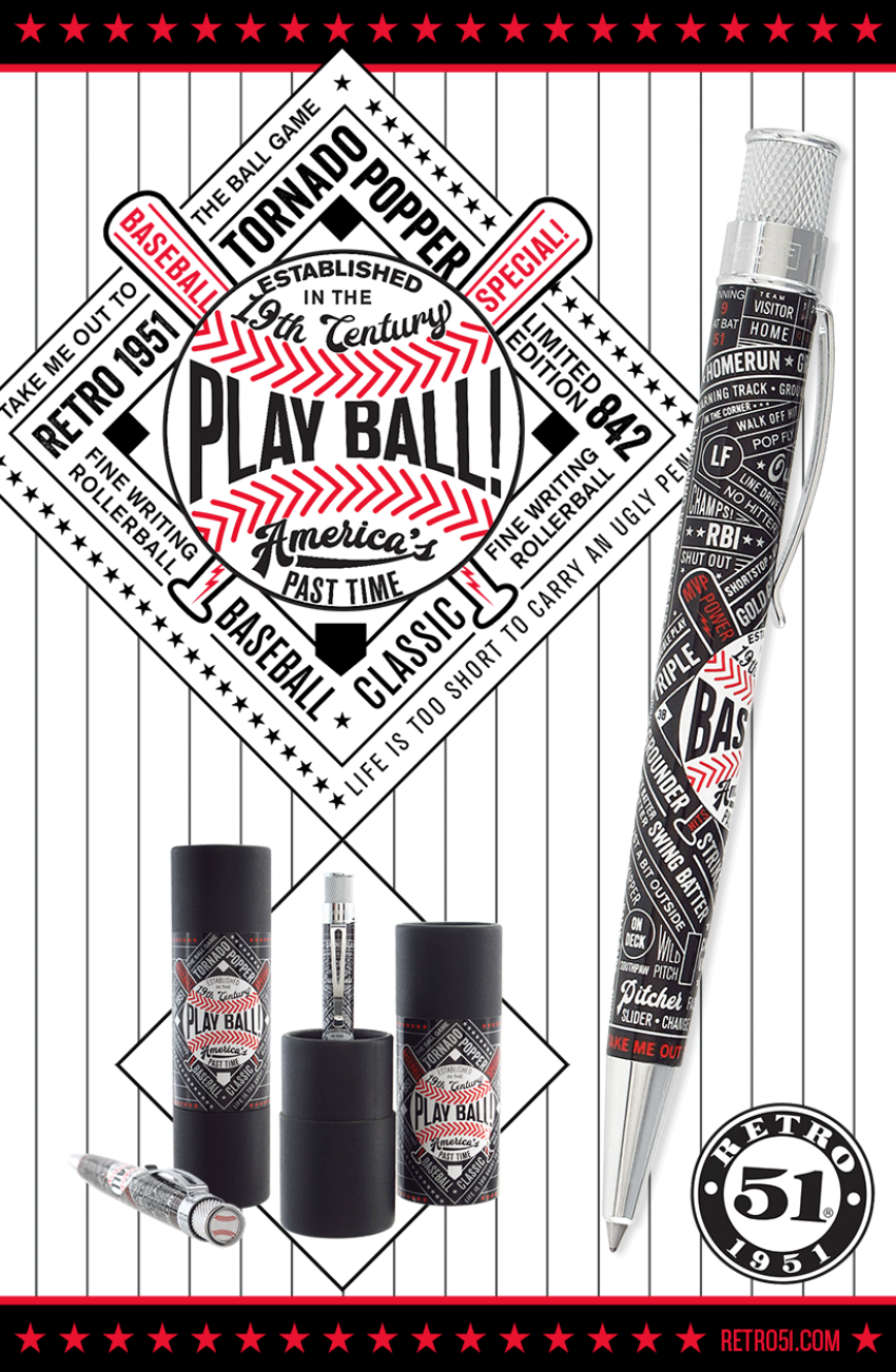 Retro 51 Limited Edition 'Play Ball' Tornado Popper | XRR-17P4 NEW/UNSEALED