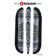 Load image into Gallery viewer, Front-Back-and-side-views f the Rickshaw Herald pen sleeve.
