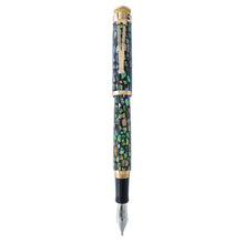 Load image into Gallery viewer, Front view of the Cioppino Fountain Pen with the cap posted. 
