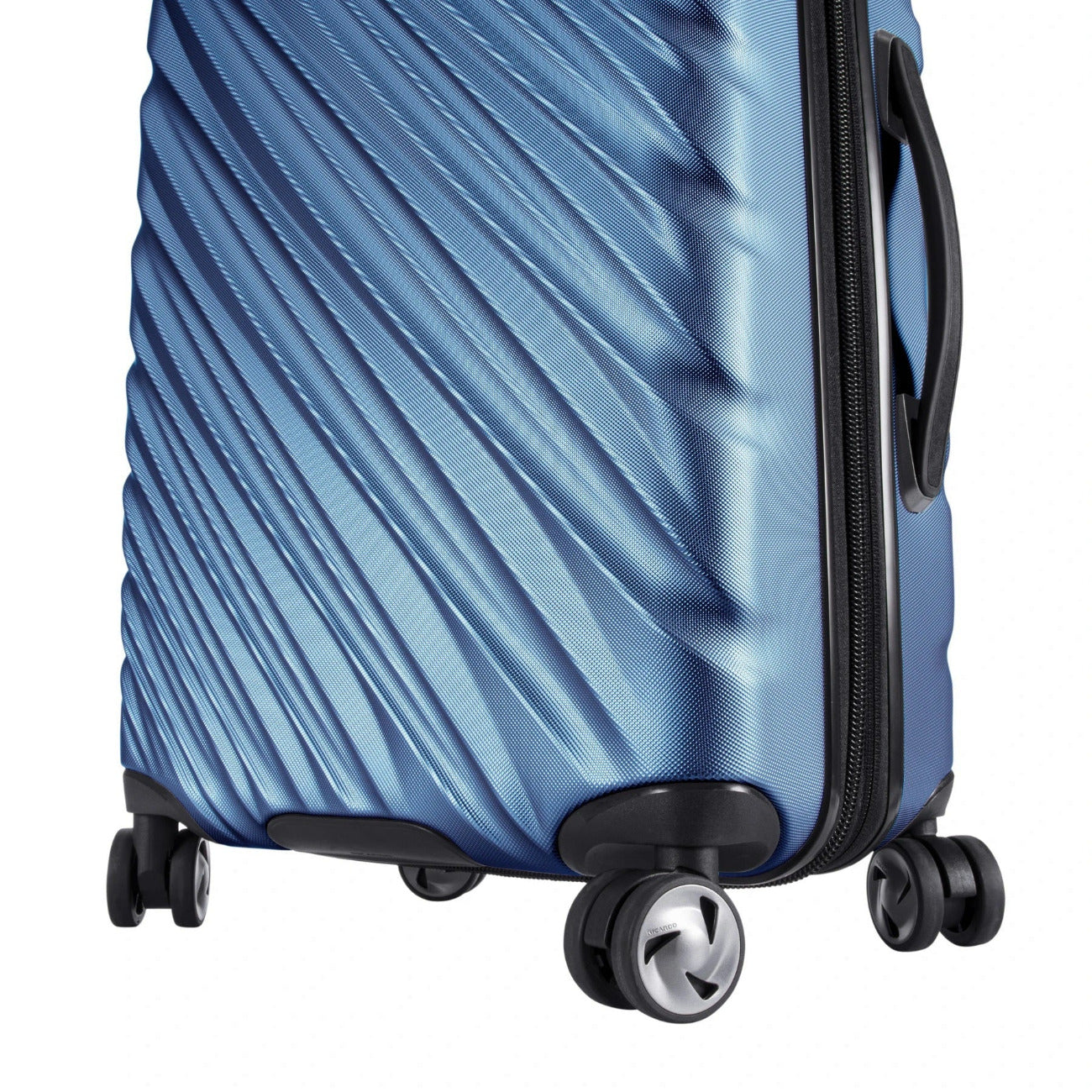 POIVRE BLANC Sac à dos à roulettes bleu motif coeurs pas cher