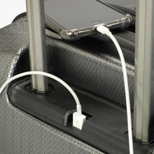 Load image into Gallery viewer, Close up to the USB type-A connector with a cellphone plugged in 
