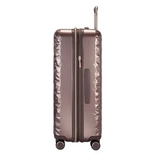 Load image into Gallery viewer, Side panel view of the topaz hard shell suitcase. 
