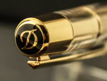 Load image into Gallery viewer, S.T. Dupont Yellow-Gold Finish Defi Ballpoint with Transparent Design
