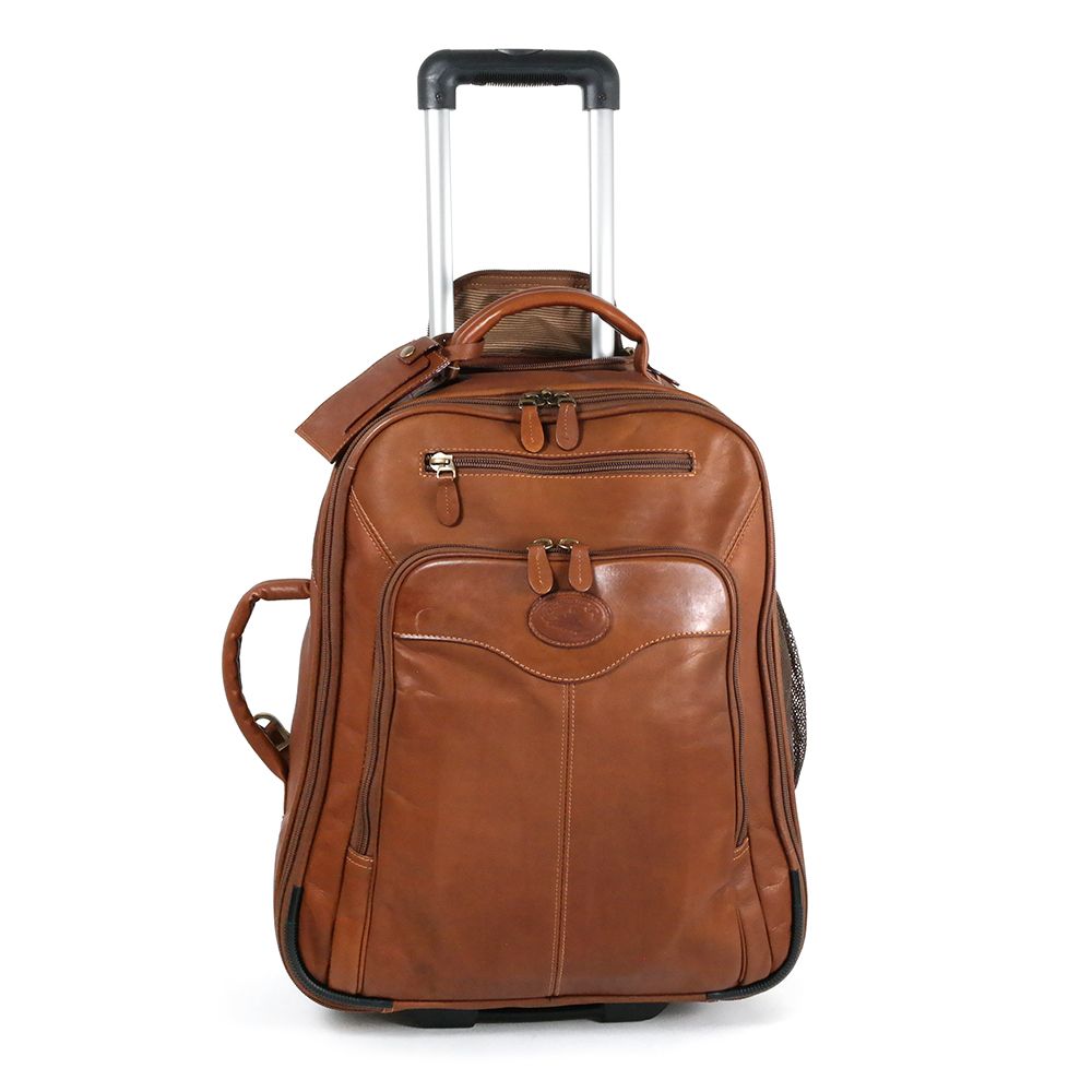 Santa Fe Leather Wheeled Backpack  Airline International – Airline Intl