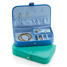 Load image into Gallery viewer, Teal and Cobalt Jewel Box with Jewelry (Not Included)
