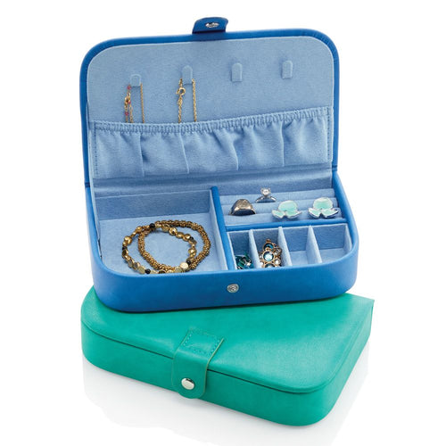 Teal and Cobalt Jewel Box with Jewelry (Not Included)