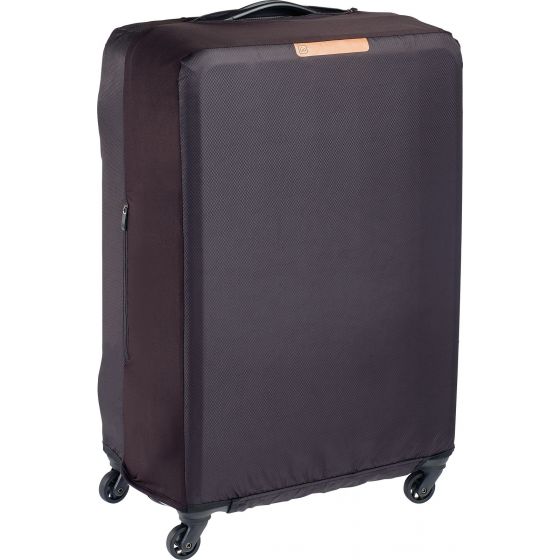 Slip on Luggage Cover in Black fitted on a suitcase (Not Included)