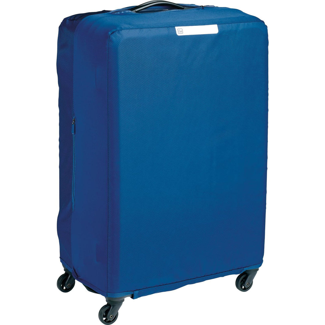 Slip on Luggage Cover in Blue fitted on a suitcase (Not Included)