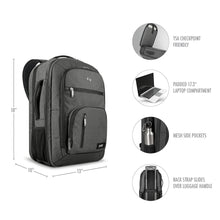 Load image into Gallery viewer, Solo Grand Travel TSA Backpack with Details

