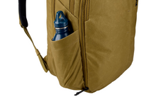Load image into Gallery viewer, THULE AION 28L BACKPACK, FRONT BOTTOM CLOSE-UP WITH WATER BOTTLE
