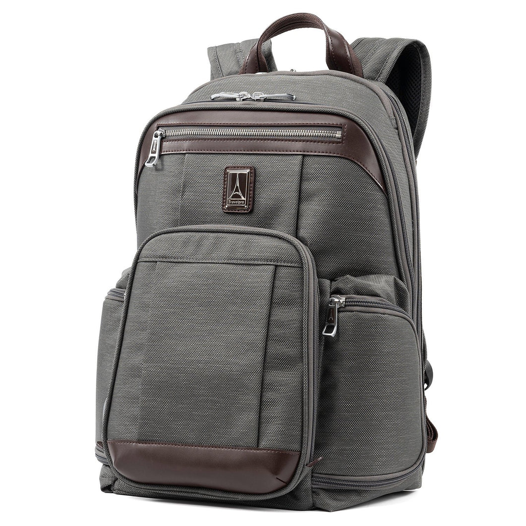 TRAVELPRO PLATINUM ELITE BUSINESS BACKPACK, FRONT ANGLED VIEW