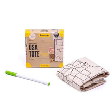 Load image into Gallery viewer, USA Tote, Box and Textile Pen
