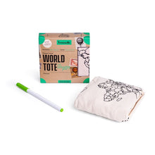 Load image into Gallery viewer, TROUVAILLE INTERACTIVE ACCESSORIES - WORLD TOTE + TEXTILE PEN
