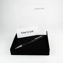 Load image into Gallery viewer, Taccia Shagreen Stingray Ballpoint Pen, Open Presentation Box, and Documents
