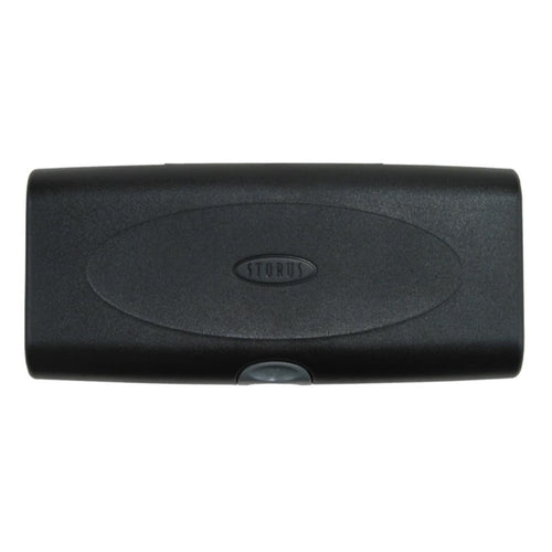 Top view of the black jewelry case. 