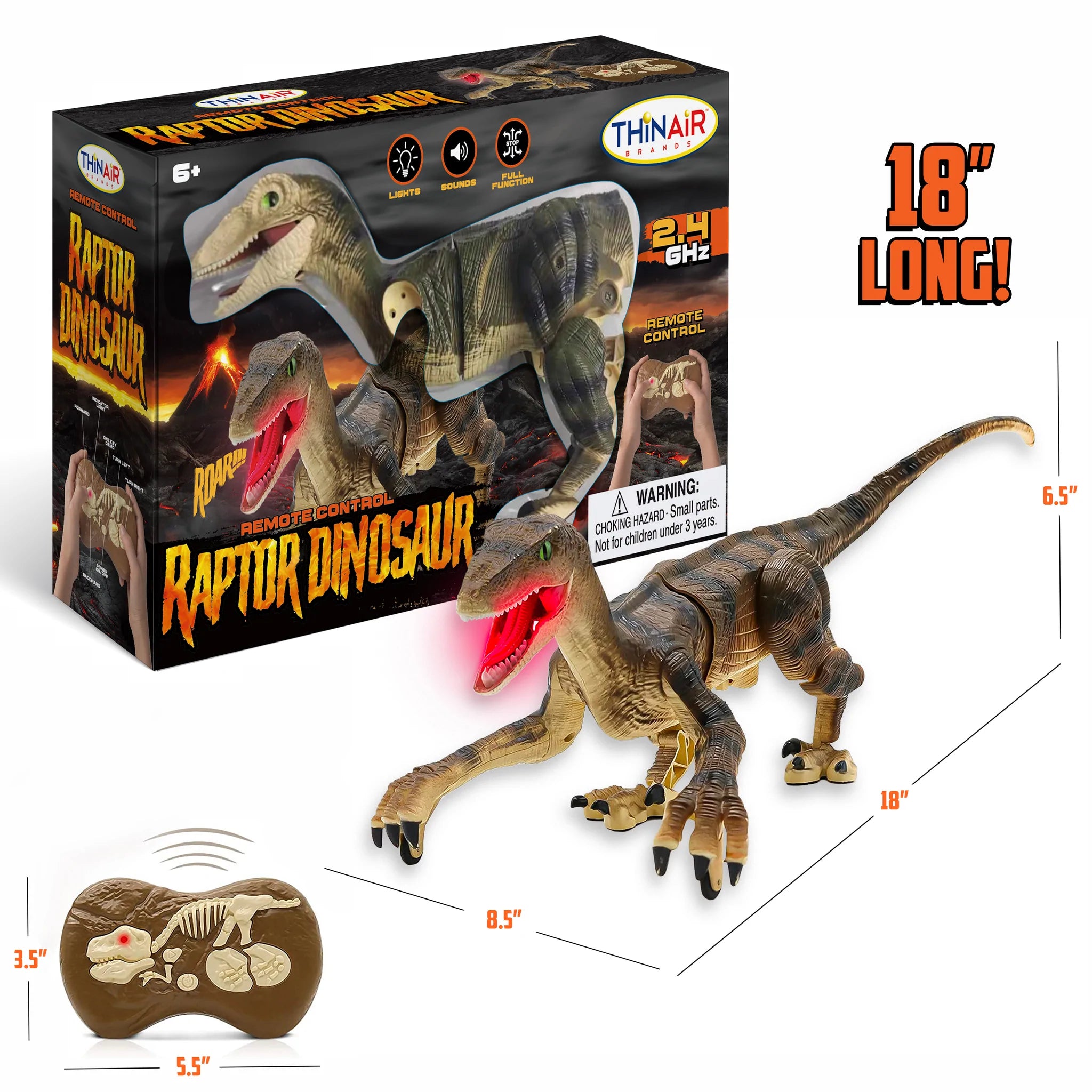 R C Dinosaur Remote Control Raptor Airline International Airline Intl