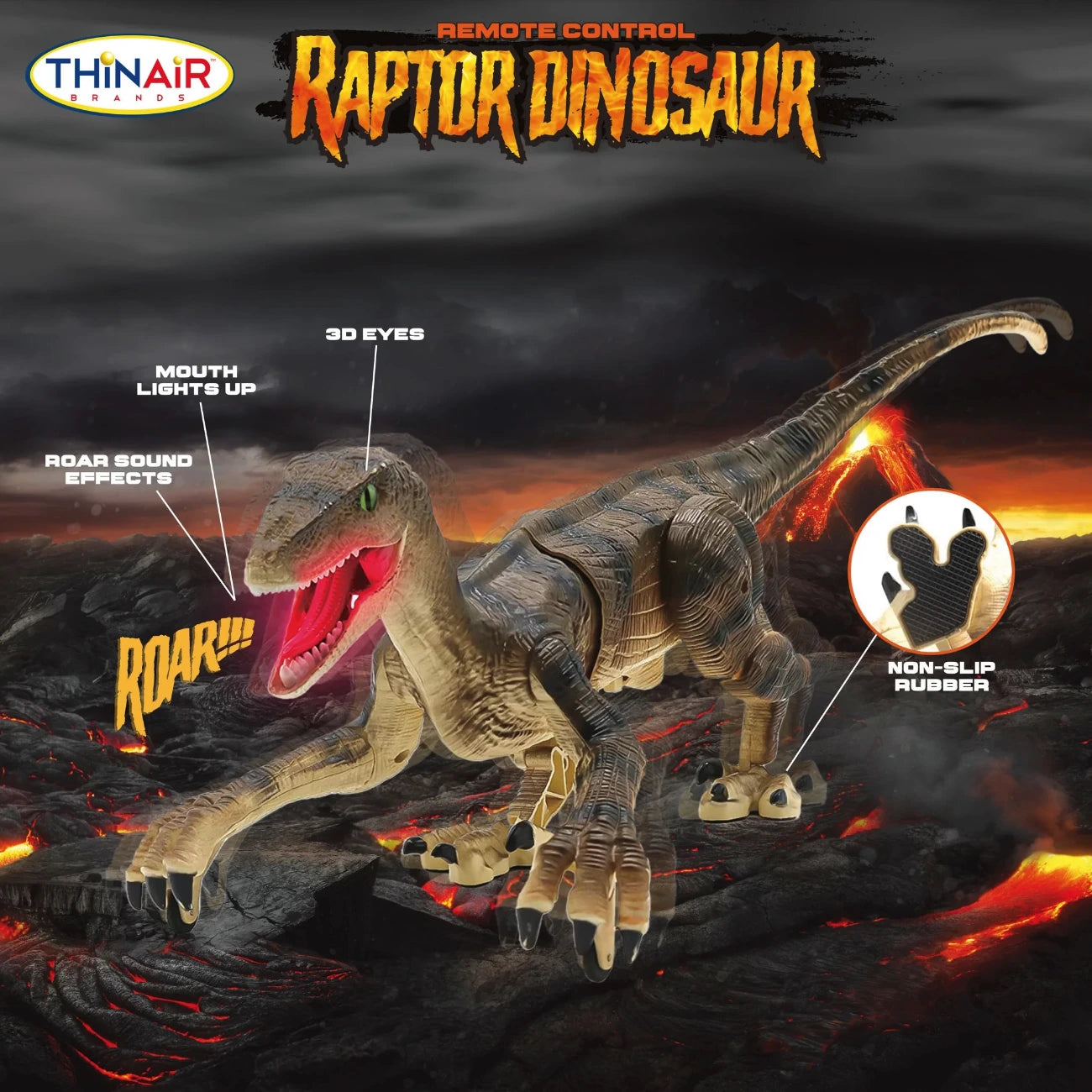 R C Dinosaur Remote Control Raptor Airline International