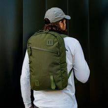 Load image into Gallery viewer, Model with Topo Designs Daypack Tech in Olive

