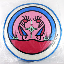 Load image into Gallery viewer, Front view of the tortilla warmer with Kokopelli print.
