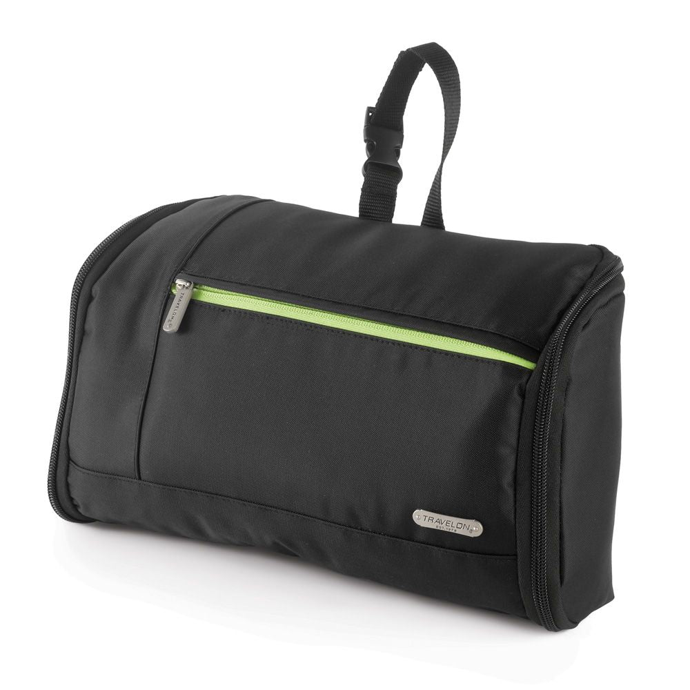 Travelon Flat Out Toiletry Kit, Black Front
