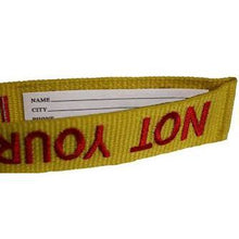 Load image into Gallery viewer, Close up to the ID tag which can be used to add your contact information. 
