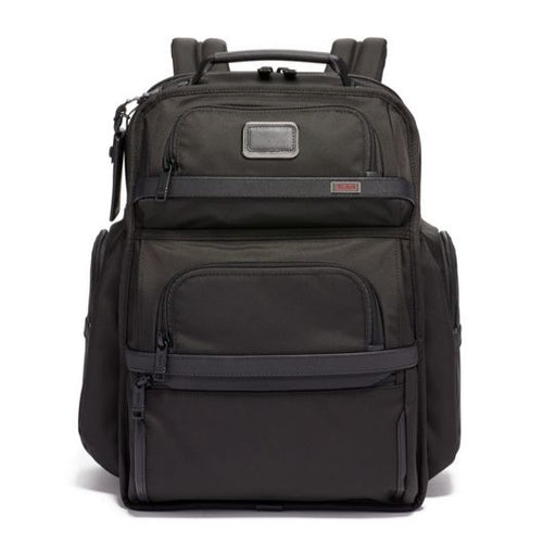 Front panel view of the backpack. 
