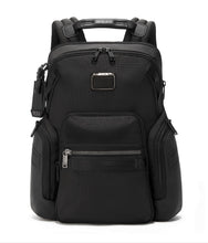 Load image into Gallery viewer, Front panel view of the black backpack
