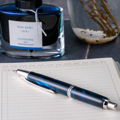 Pilot Vanishing Point SE Fountain Pen | Marble Blue