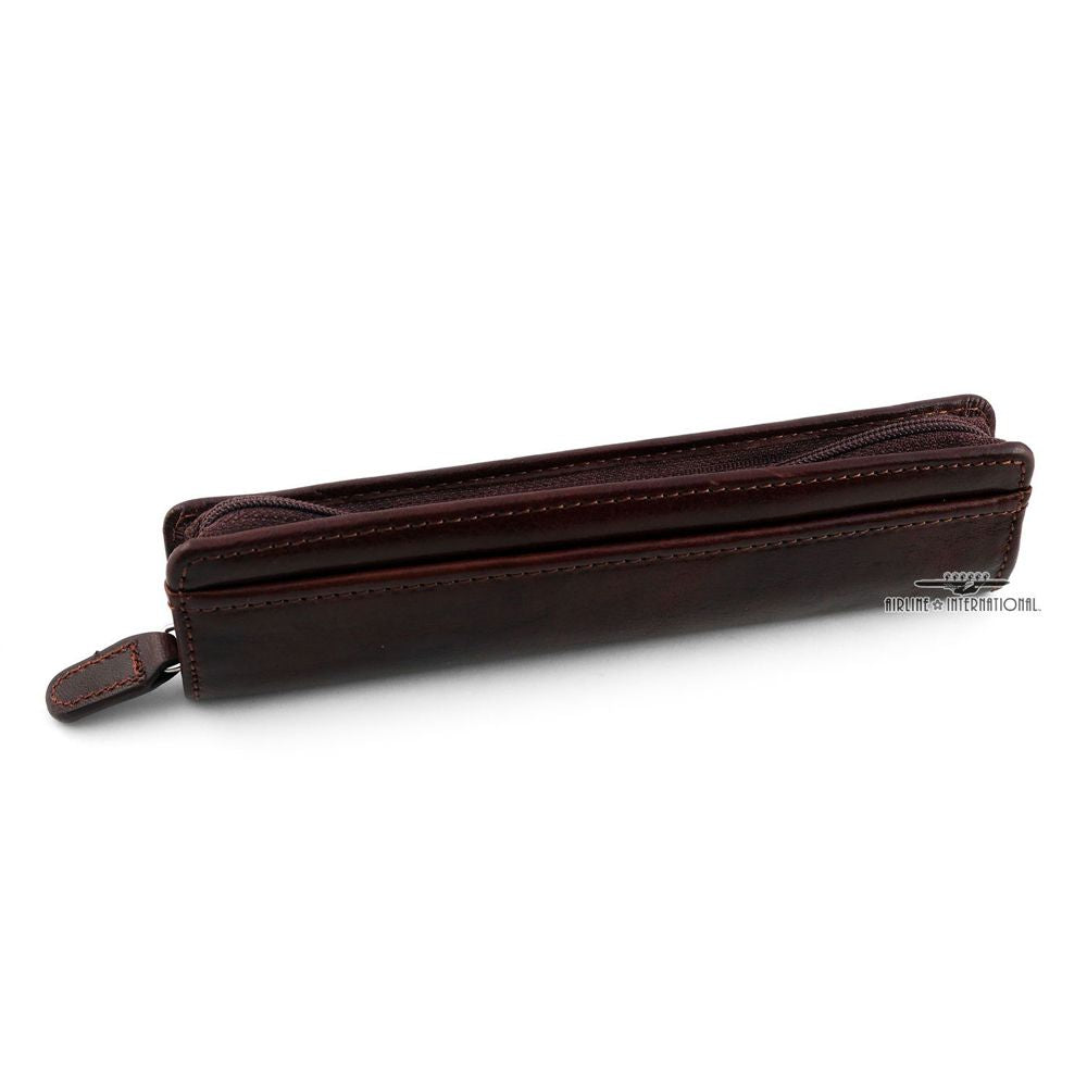 Vantaggio Vegetable Tanned Italian Leather Single Pen Case