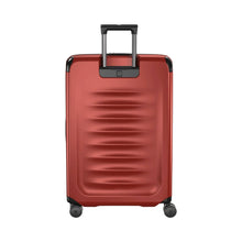 Load image into Gallery viewer, Back panel view of the suitcase partly extended. 

