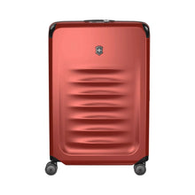 Load image into Gallery viewer, Front panel view of the suitcase with the handle retracted. 
