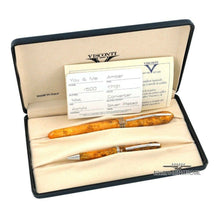 Load image into Gallery viewer, Visconti Amigdala You and Me Limited Edition Fountain Pen &amp; Mini Ballpoint Set with Presentation Box and Documents
