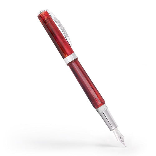 The red Fountain Pen with the cap posted.