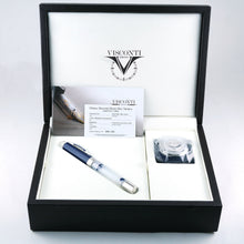 Load image into Gallery viewer, Visconti Opera Master Blue Swirl Limited Edition Fountain Pen with Presentation Box and Documents
