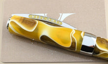 Load image into Gallery viewer, Visconti Opera Master Savanna Limited Edition Fountain Pen Cap Closeup
