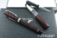 Load image into Gallery viewer, Visconti Voyager 30 Red/Brown Matching #3 Limited Edition Fountain Pen Set
