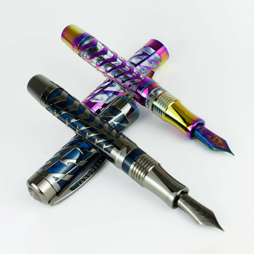Visconti Watermark Limited Edition Rainbow & Blue Moon Fountain Pen Set