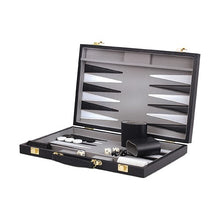 Load image into Gallery viewer, WE GAMES BLACK BACKGAMMON SET
