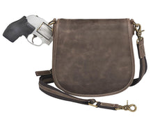Load image into Gallery viewer, GTM Leather Concealed Carry Simple Distressed Buffalo Pouch
