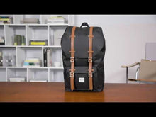 Load and play video in Gallery viewer, Herschel Little America Backpack - Black/Grayscale Plaid
