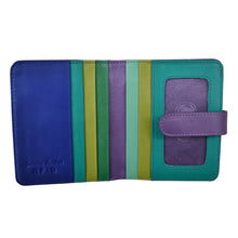 Load image into Gallery viewer, Interior view of the Cool Tropics Wallet. 
