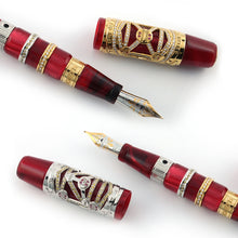 Load image into Gallery viewer, Visconti Jung Alchemy HRH Limited Edition White/Yellow Gold Fountain Pen
