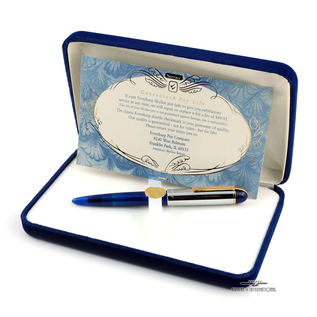 Eversharp Skyline Doctor's Blue Demonstrator Fountain Pen