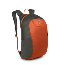 Load image into Gallery viewer, Angled front view of the filled poppy orange bag. 
